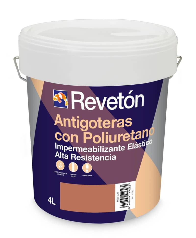 REVETÓN ANTIGOTERAS CON POLIURETANO